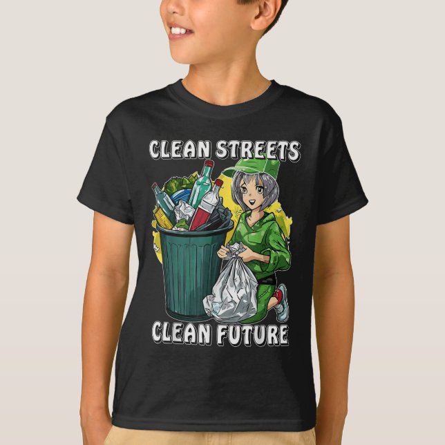 Stoppa litterering Natur Protection Environmental  T Shirt (Framsida)
