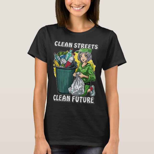 Stoppa litterering Natur Protection Environmental  T Shirt (Framsida)