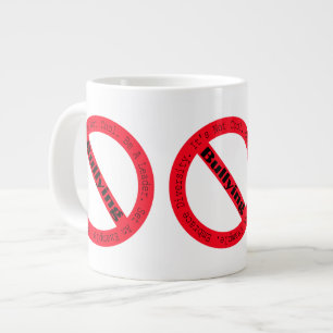 Stoppa Logotyp av Shirley Taylor Jumbo Mugg