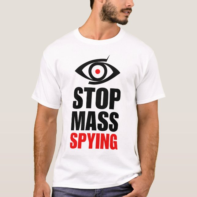 Stoppa massuppspelning | Antiövervakningsstat | T Shirt (Framsida)