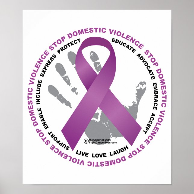 Stoppa menyfliksområdet Domestic Violence Poster (Framsidan)