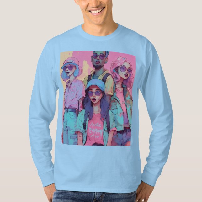 Stoppa mig inte nu: Pastel Vibes Tee (Framsida)