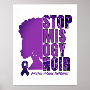 STOPPA MISOGYNOIR Medvetenhet om Våld i Nära Relat Poster