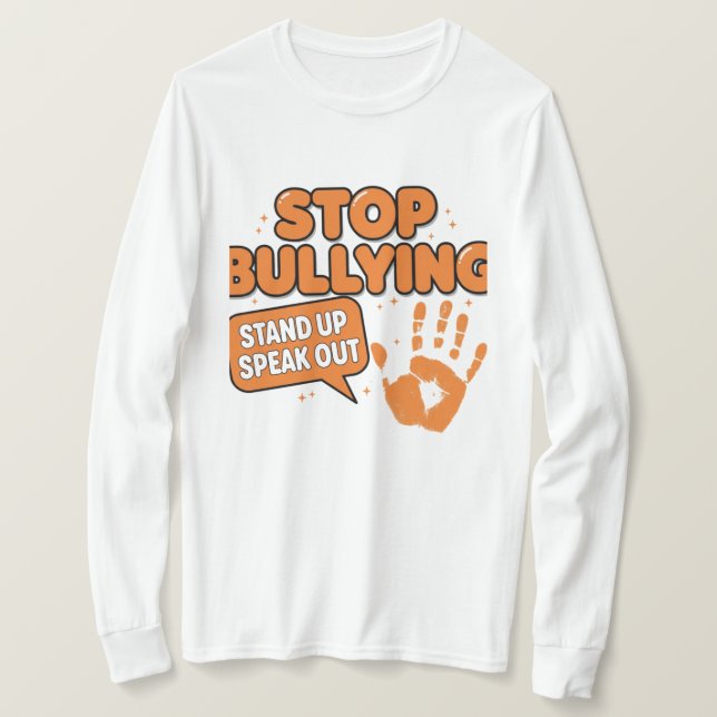 Stoppa mobbning  t shirt (Design framsida)