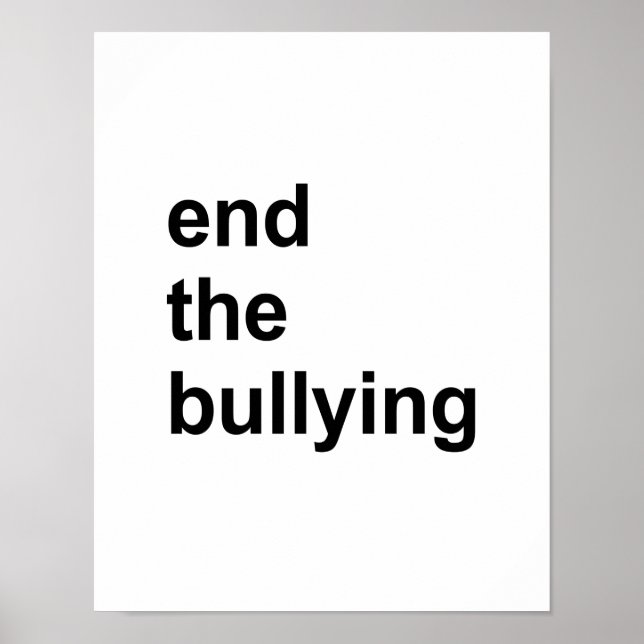 stoppa mobbningen poster (Framsidan)