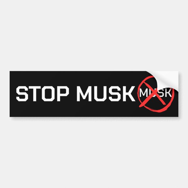 STOPPA MUSK! BILDEKAL (Framsidan)