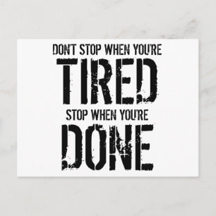 Stoppa när du är klar vykort