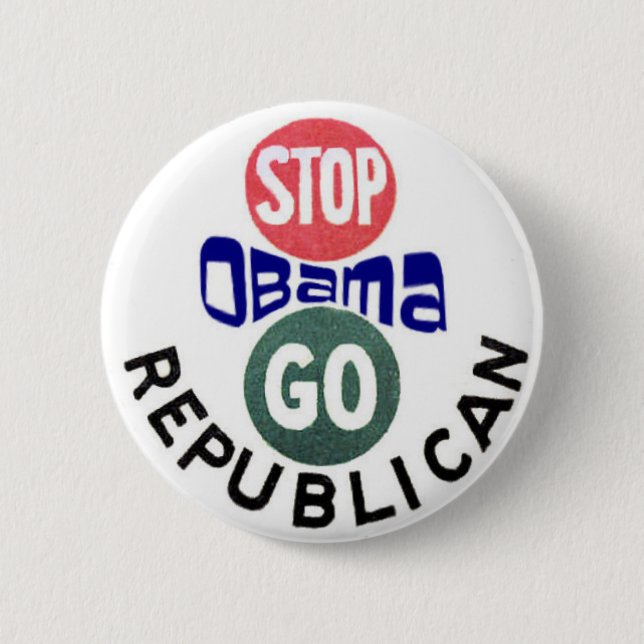 Stoppa Obama 2012 knäppas Knapp (Framsida)