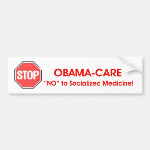STOPPA Obama-omsorg Bildekal