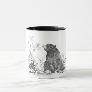 Stoppa och lukta blommamuggen mugg