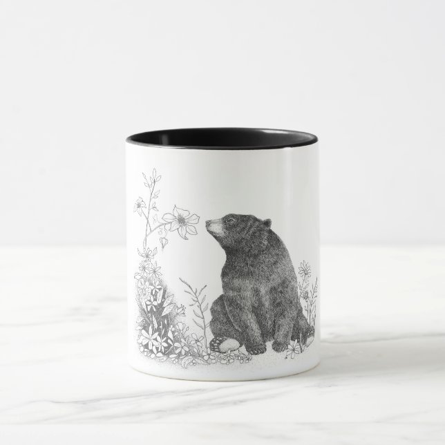 Stoppa och lukta blommamuggen mugg (Center)