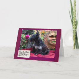 Stoppa och spola av blomsterkortet kort