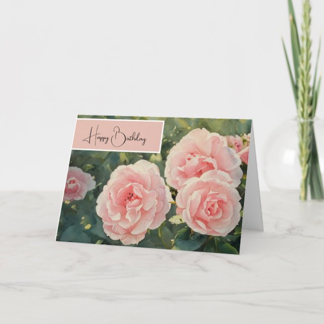 Stoppa och spola Ro - födelsedagskort Kort (Framsida)