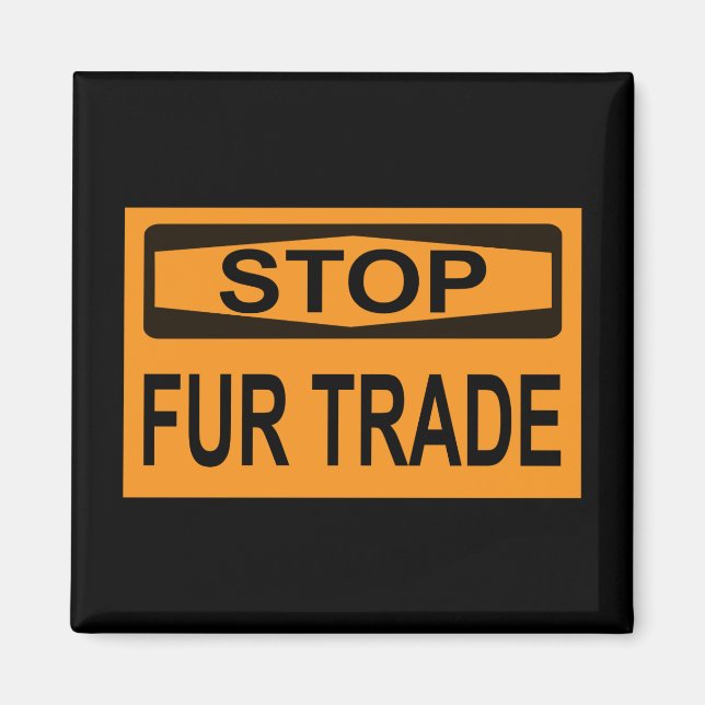 Stoppa orangen för handelssignatur för Päls Magnet (Framsidan)