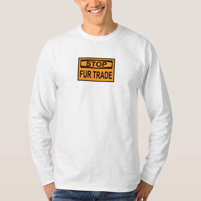 Stoppa orangen för handelssignatur för Päls T Shirt (Framsida)