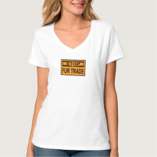 Stoppa orangen för handelssignatur för Päls T Shirt