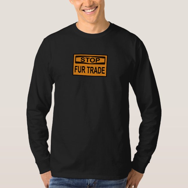 Stoppa orangen för handelssignatur för Päls T Shirt (Framsida)