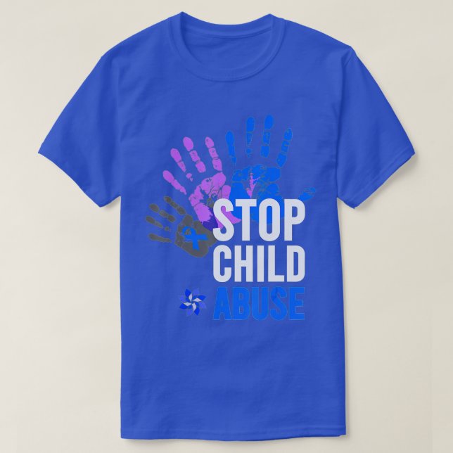 Stoppa övergrepp mot barn Övergrepp mot barn Stopp T Shirt (Design framsida)