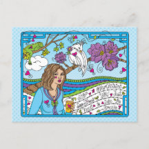 Stoppa övertänkande_ vykort