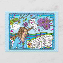 Stoppa övertänkande_ vykort