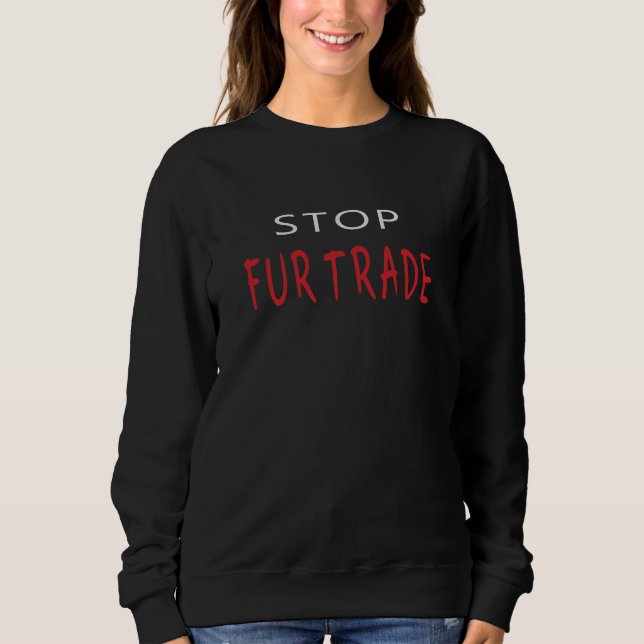 Stoppa päls handeln t shirt (Framsida)