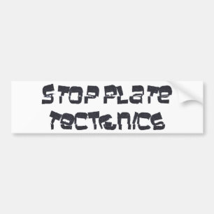 Stoppa pläterar Tectonics Bildekal