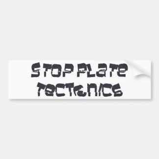 Stoppa pläterar Tectonics Bildekal