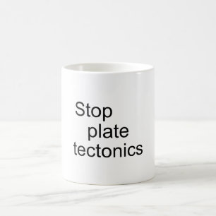 Stoppa plattektoner kaffemugg