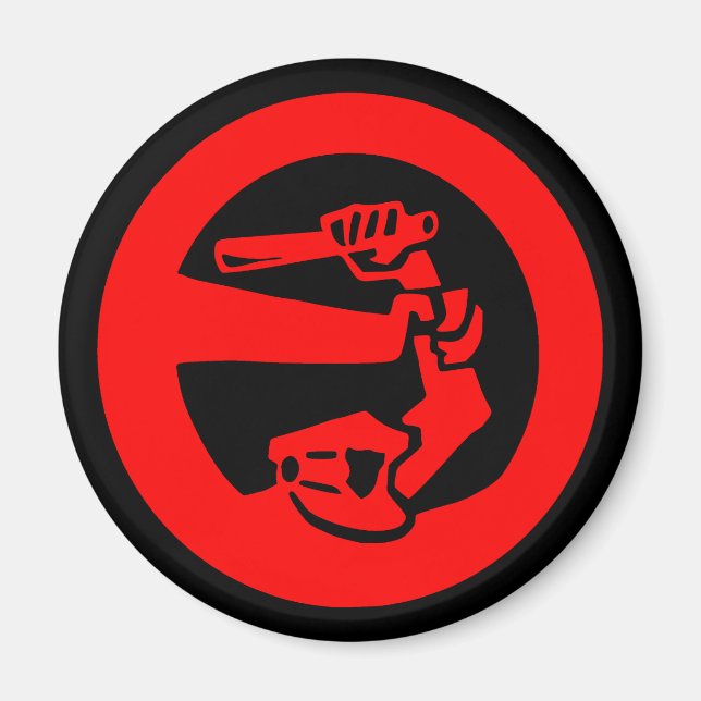 Stoppa polisvåld magnet (Framsidan)