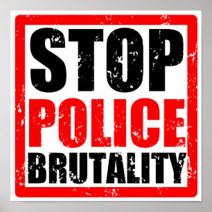 Stoppa polisvåld poster