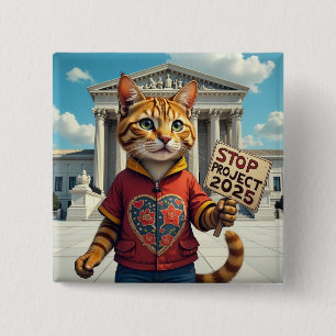 Stoppa Project 2025 Cat-design Knapp