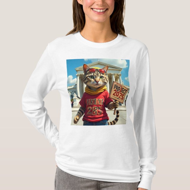 Stoppa Project 2025-katter T Shirt (Framsida)