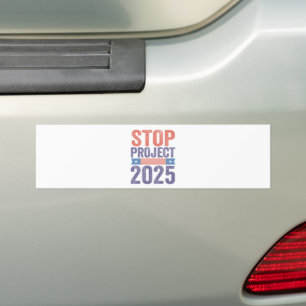 Stoppa Project 2025 Trump American Patroitic Bildekal