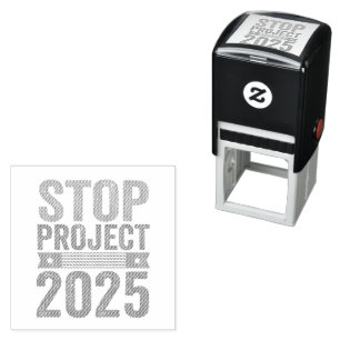 Stoppa Project 2025 Trump American Patroitic Självfärgande Stämpel