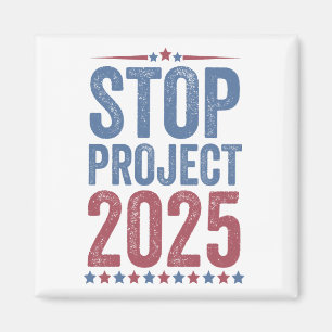 Stoppa Project 2025 Trump Harris American Patroiti Magnet