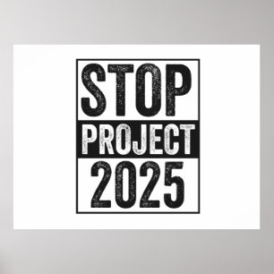 Stoppa Project 2025 Trump Harris American Patroiti Poster
