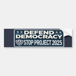 Stoppa projekt 2025 - Försvar demokrati - Rösta bl Bildekal
