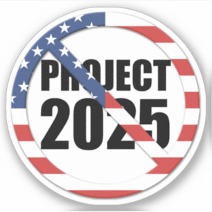 Stoppa projekt 2025 klistermärken