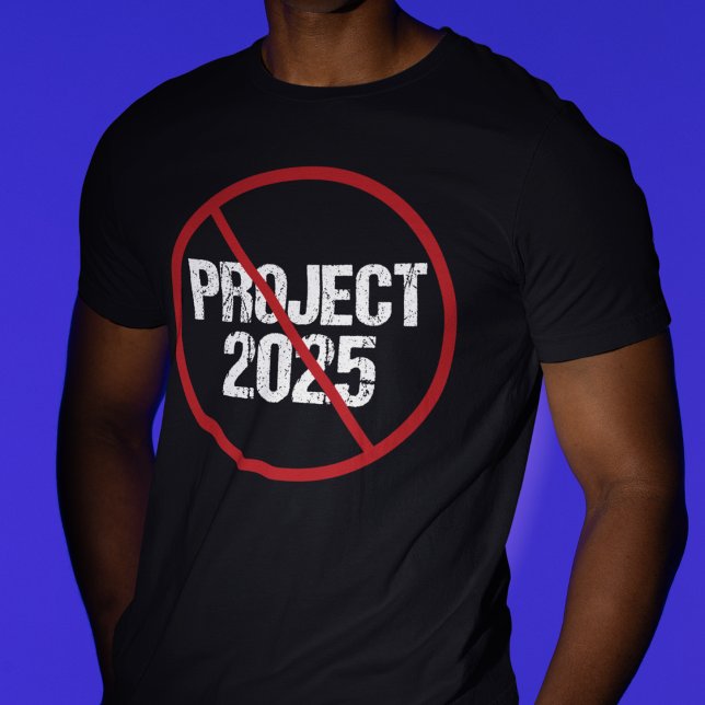 Stoppa projekt 2025 mot trumppolitik t shirt (Skapare uppladdad)
