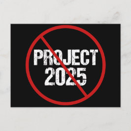 Stoppa projekt 2025 mot trumppolitik vykort