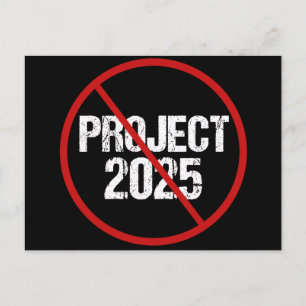 Stoppa projekt 2025 mot trumppolitik vykort