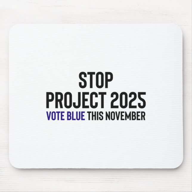 Stoppa projekt 2025 - Rösta blått 1 Musmatta (Framsidan)