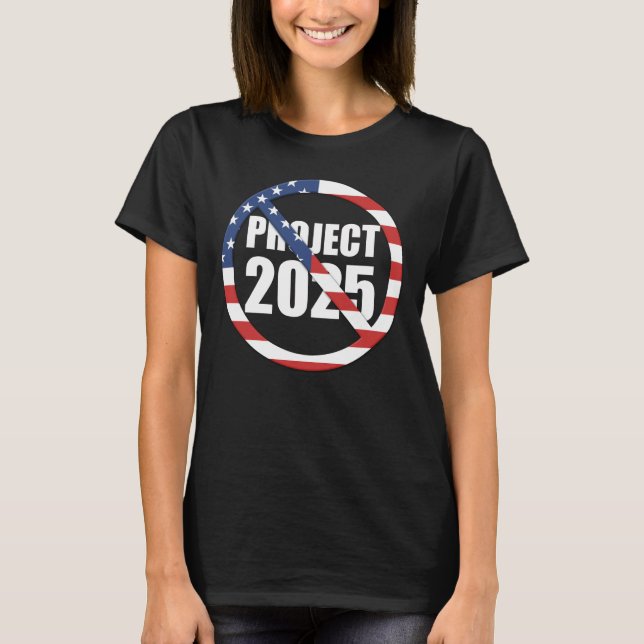 Stoppa projekt 2025 t shirt (Framsida)