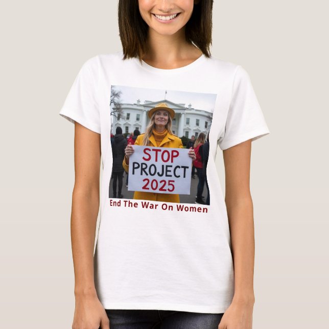 Stoppa projekt 2025 t shirt (Framsida)