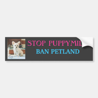 STOPPA PUPPYMILLS, FÖRBUDET PETLAND BILDEKAL