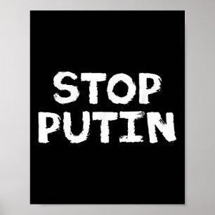 Stoppa Putin Anti Krig-protesten Poster