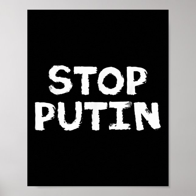 Stoppa Putin Anti Krig-protesten Poster (Framsidan)