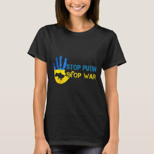 Stoppa Putin Stoppa Krig Stöd Ukraina Jag Står Med T Shirt