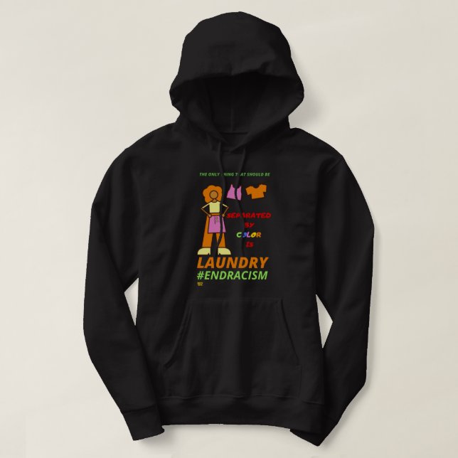 "STOPPA RASISM"    HOODIE (Design framsida)
