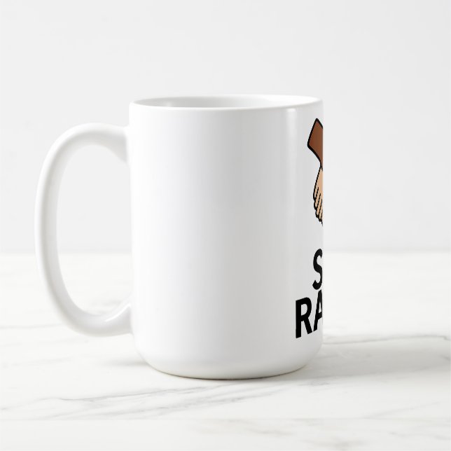 Stoppa rasism kaffemugg (Vänster)